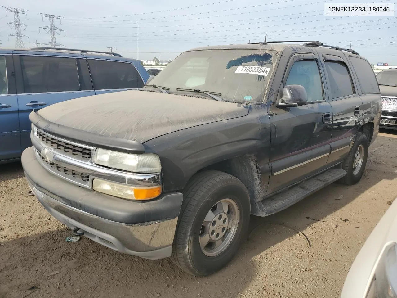 2003 Chevrolet Tahoe K1500 VIN: 1GNEK13Z33J180046 Lot: 71052384