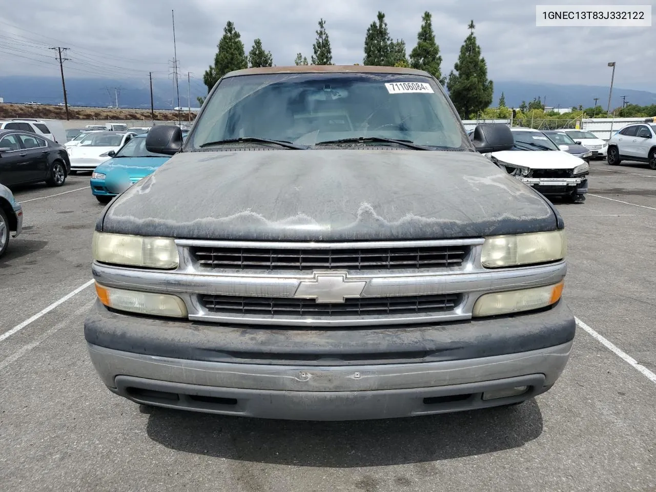 2003 Chevrolet Tahoe C1500 VIN: 1GNEC13T83J332122 Lot: 71106084