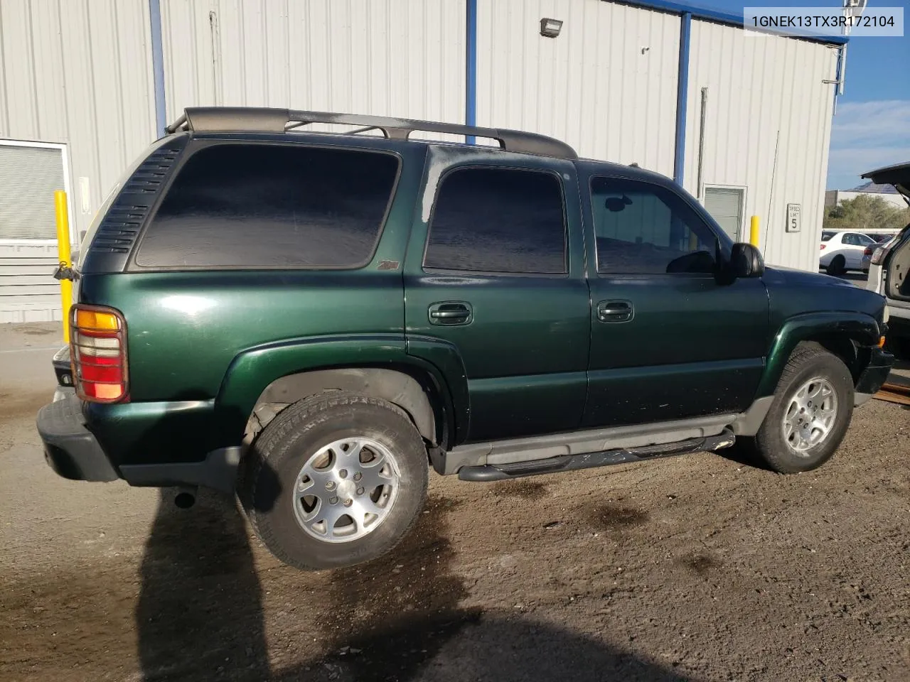 2003 Chevrolet Tahoe K1500 VIN: 1GNEK13TX3R172104 Lot: 71269504