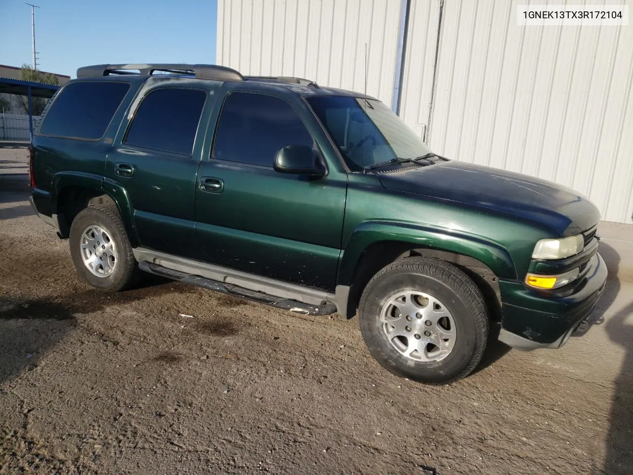 2003 Chevrolet Tahoe K1500 VIN: 1GNEK13TX3R172104 Lot: 71269504