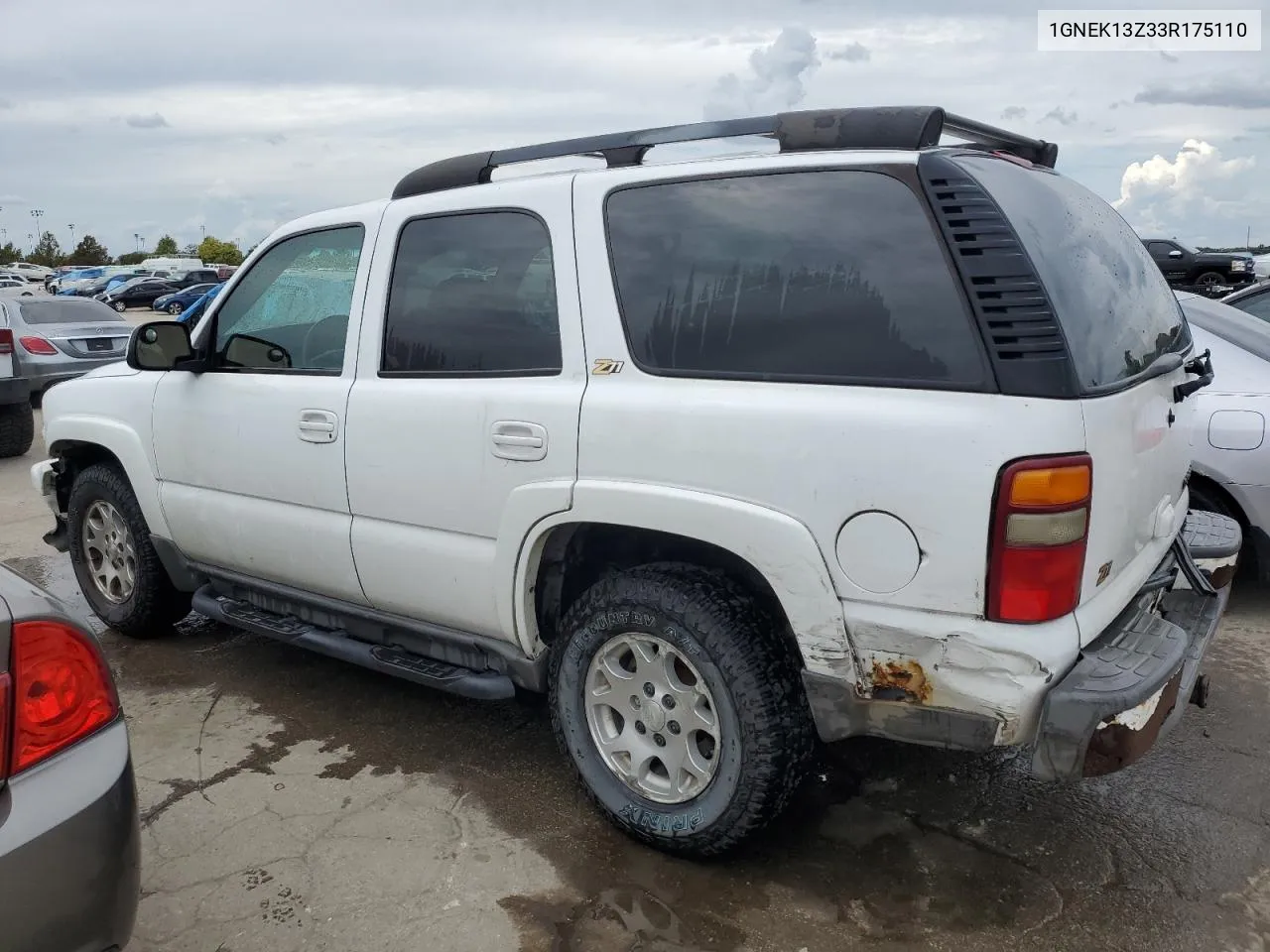 2003 Chevrolet Tahoe K1500 VIN: 1GNEK13Z33R175110 Lot: 71407754