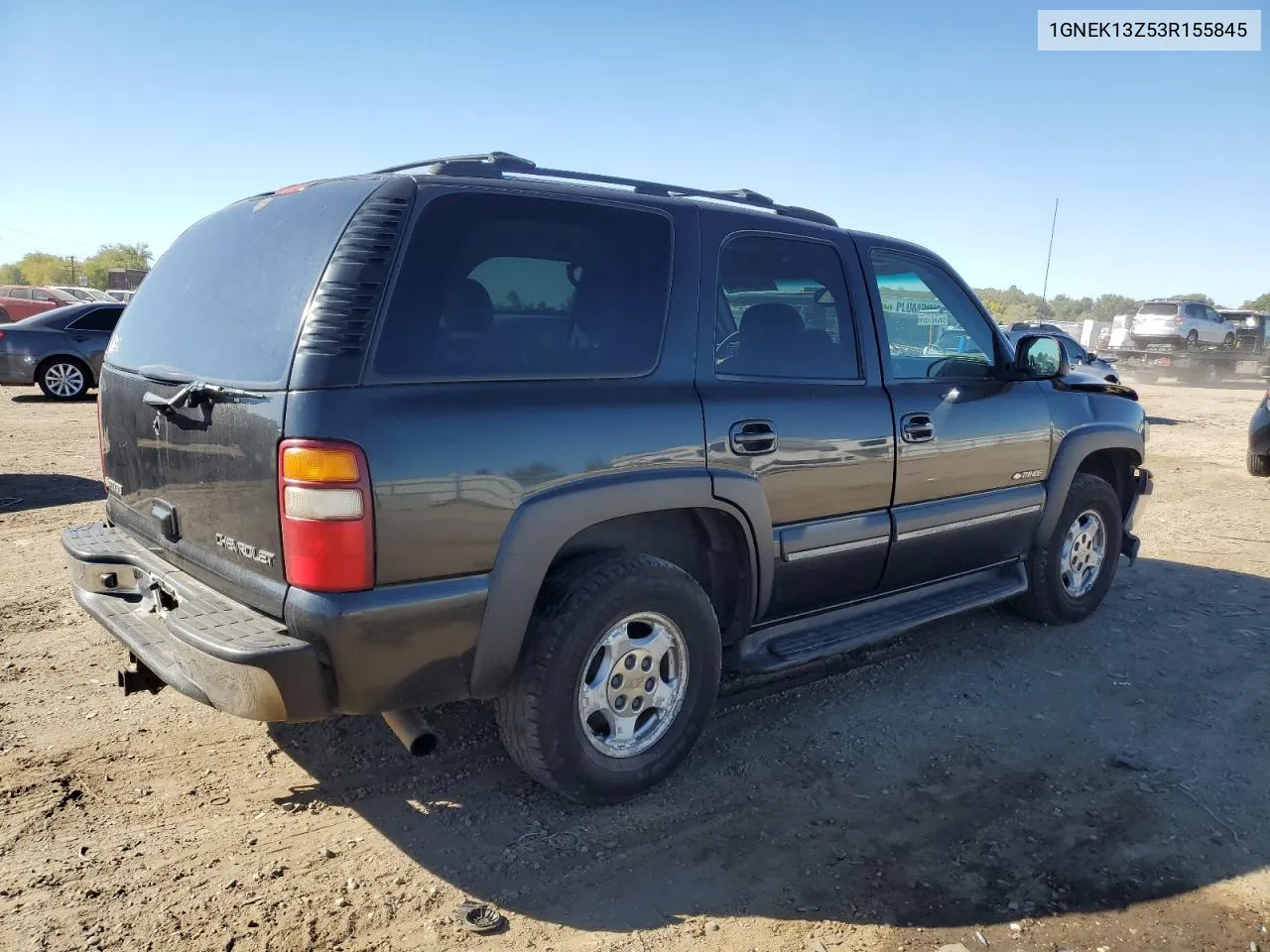 2003 Chevrolet Tahoe K1500 VIN: 1GNEK13Z53R155845 Lot: 71779964