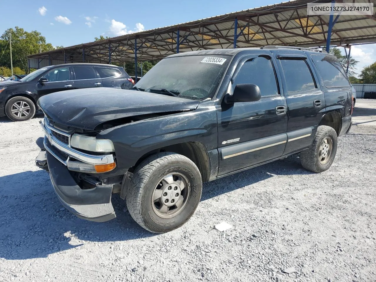 2003 Chevrolet Tahoe C1500 VIN: 1GNEC13Z73J274170 Lot: 72026334