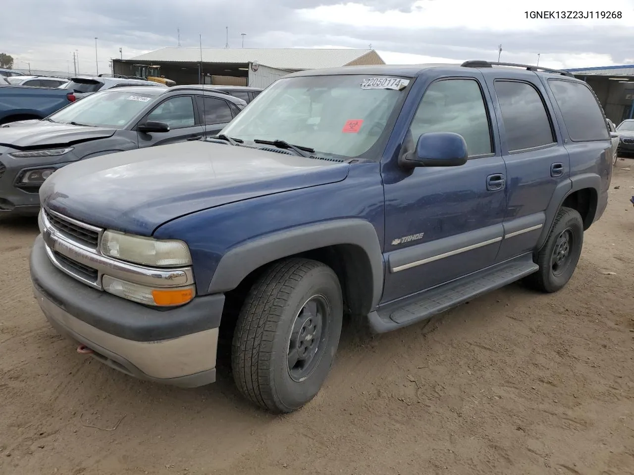 2003 Chevrolet Tahoe K1500 VIN: 1GNEK13Z23J119268 Lot: 72050174