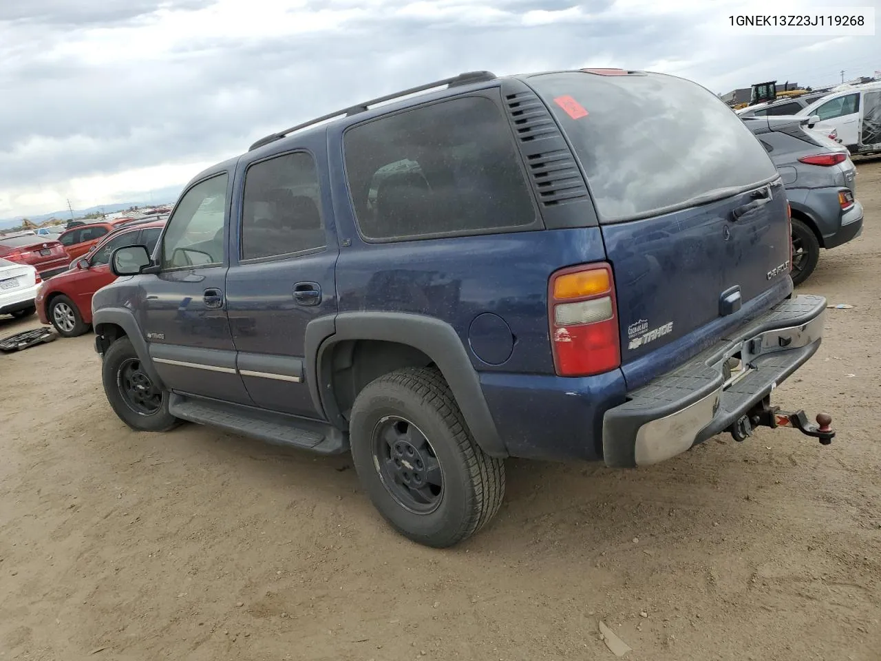 2003 Chevrolet Tahoe K1500 VIN: 1GNEK13Z23J119268 Lot: 72050174