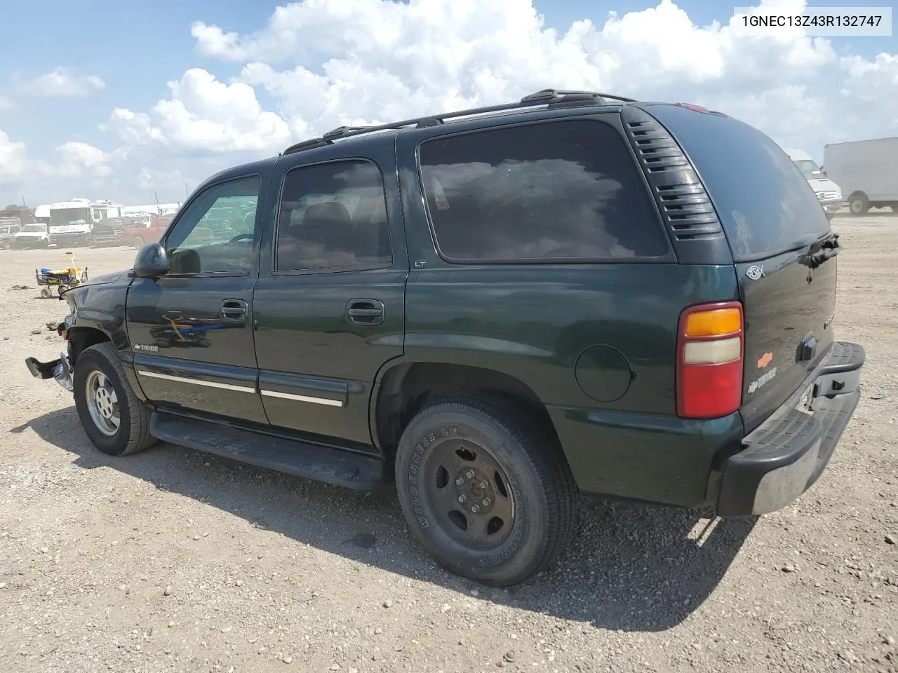 2003 Chevrolet Tahoe C1500 VIN: 1GNEC13Z43R132747 Lot: 72259614