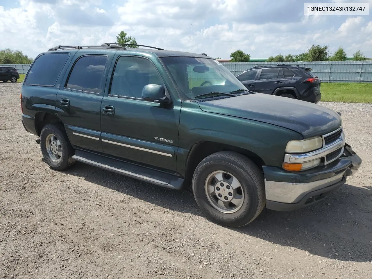 2003 Chevrolet Tahoe C1500 VIN: 1GNEC13Z43R132747 Lot: 72259614