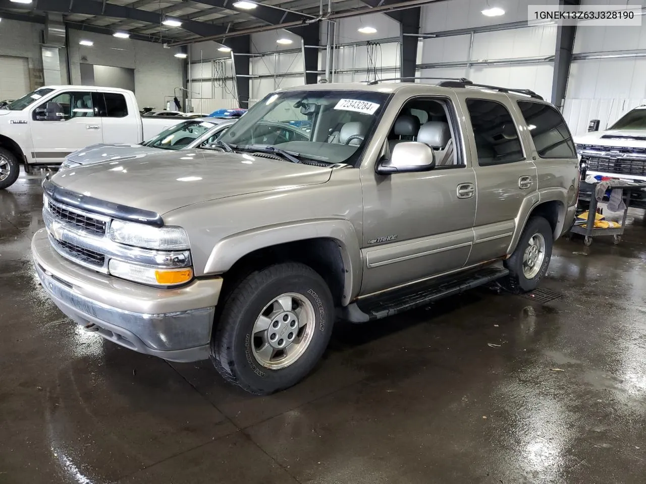 2003 Chevrolet Tahoe K1500 VIN: 1GNEK13Z63J328190 Lot: 72343284