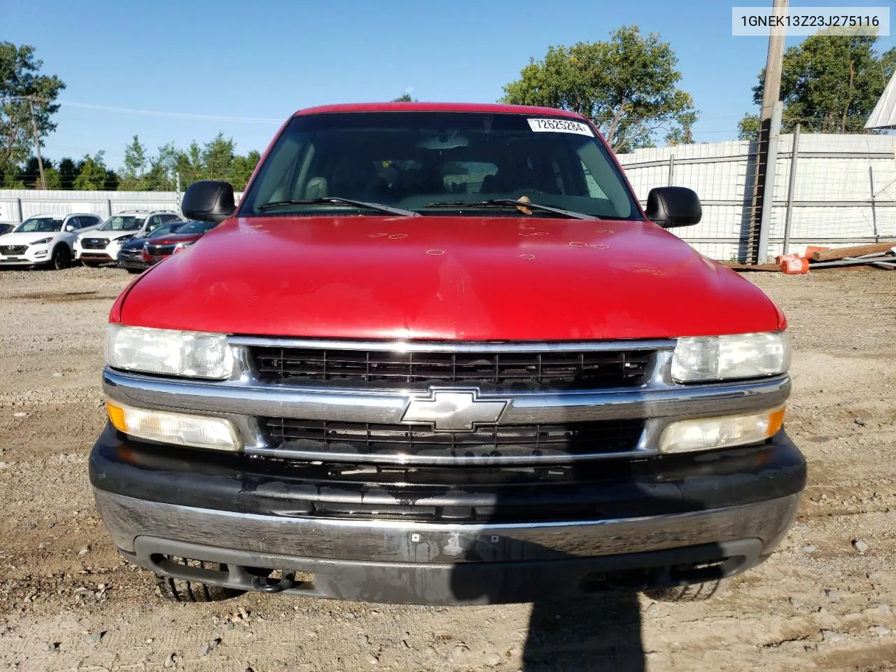 2003 Chevrolet Tahoe K1500 VIN: 1GNEK13Z23J275116 Lot: 72625284