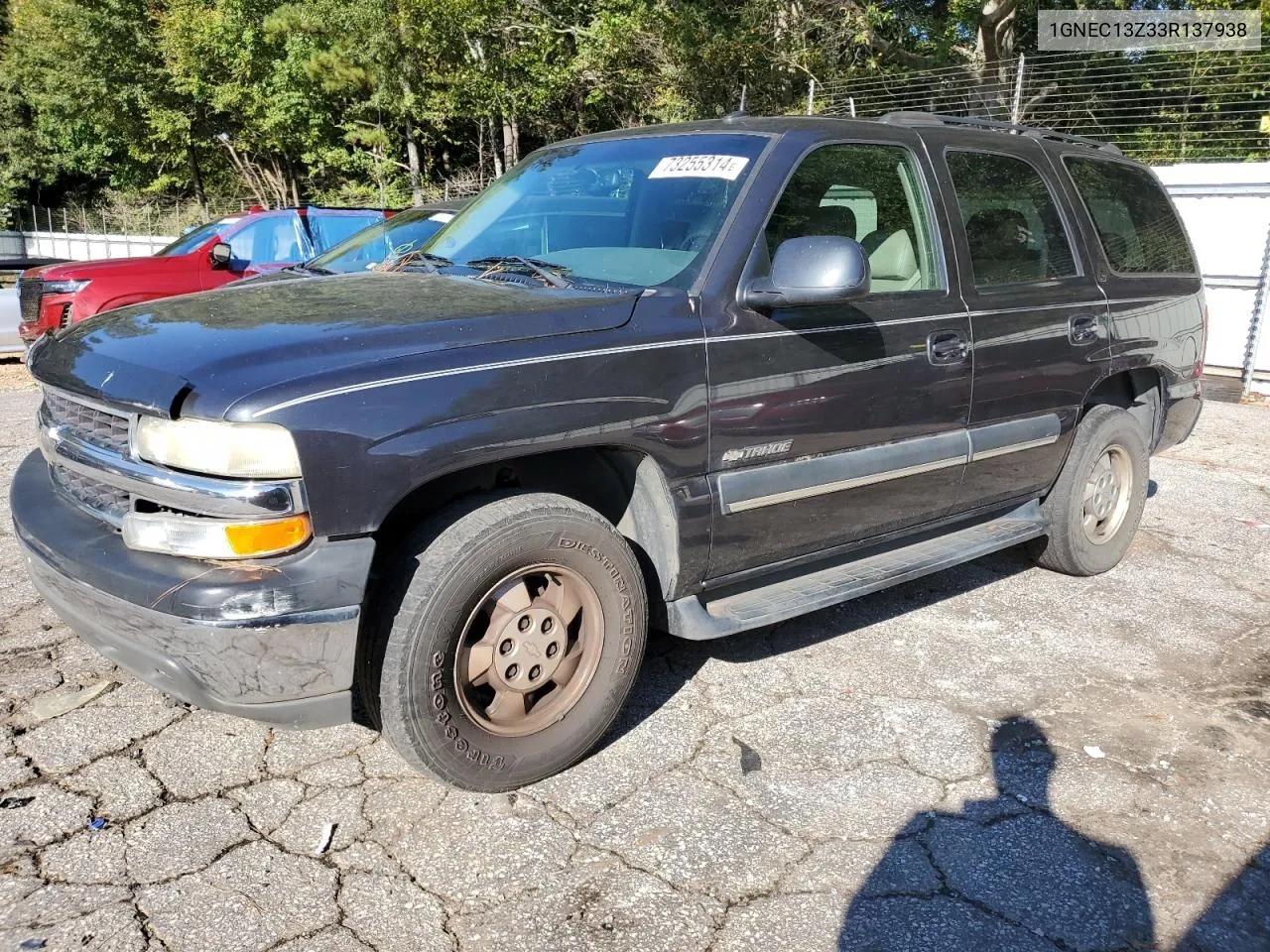 2003 Chevrolet Tahoe C1500 VIN: 1GNEC13Z33R137938 Lot: 73255314