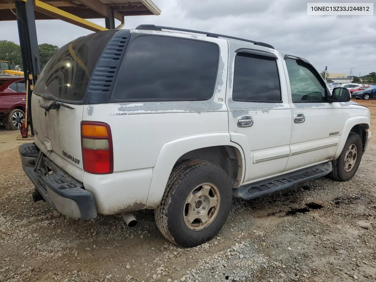 2003 Chevrolet Tahoe C1500 VIN: 1GNEC13Z33J244812 Lot: 73504594