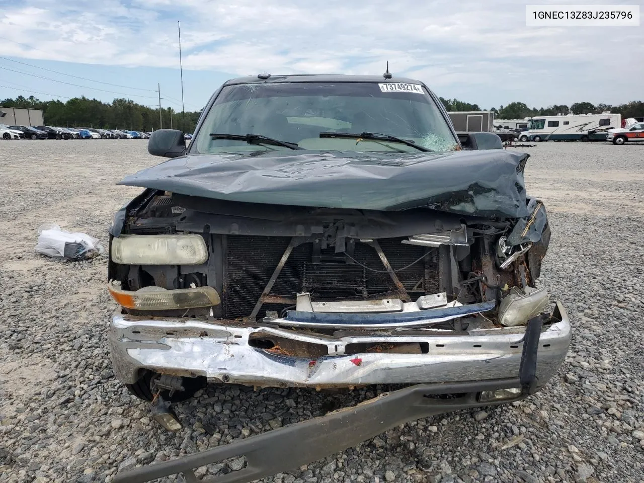 2003 Chevrolet Tahoe C1500 VIN: 1GNEC13Z83J235796 Lot: 73749274