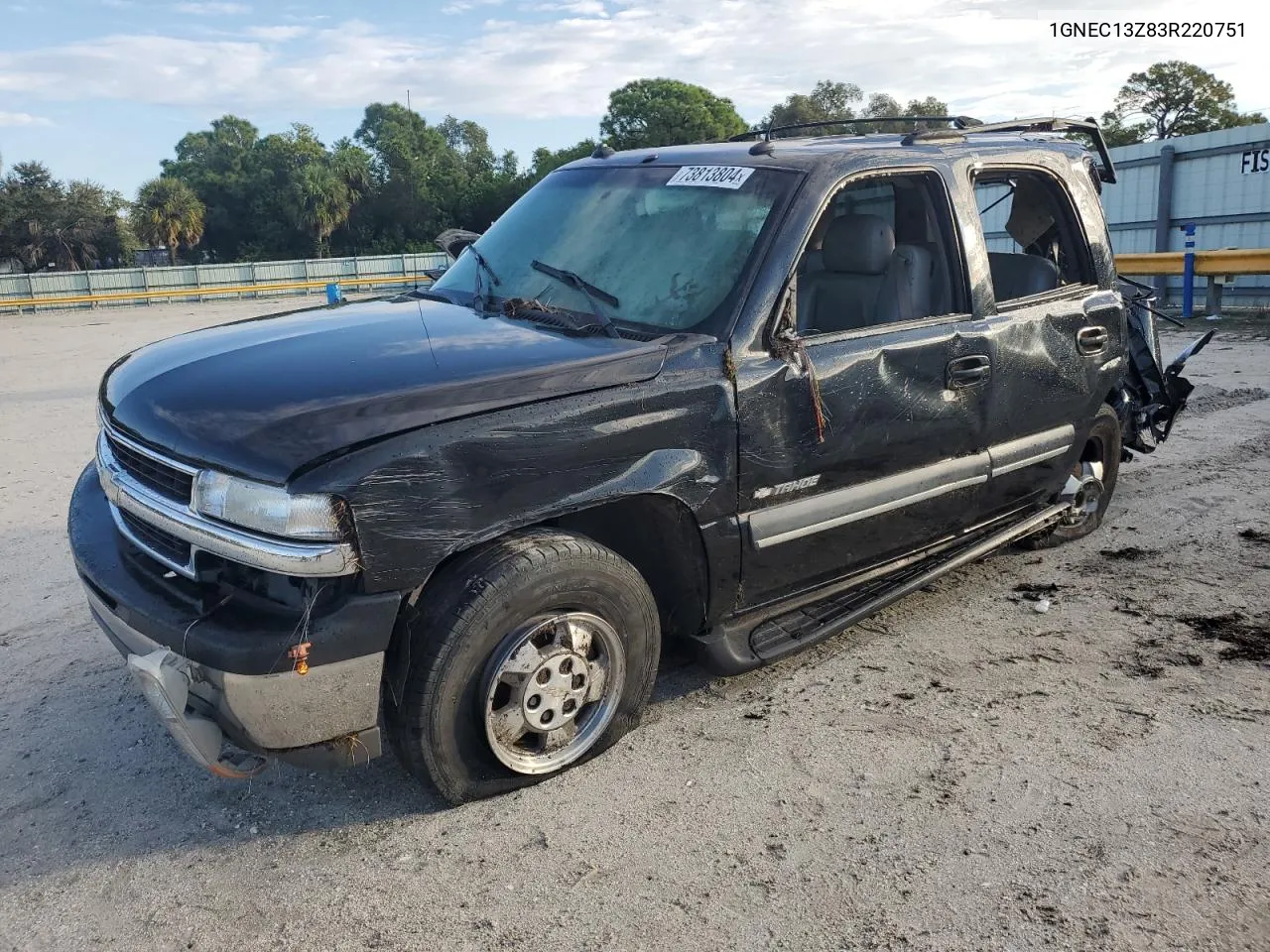 2003 Chevrolet Tahoe C1500 VIN: 1GNEC13Z83R220751 Lot: 73813804