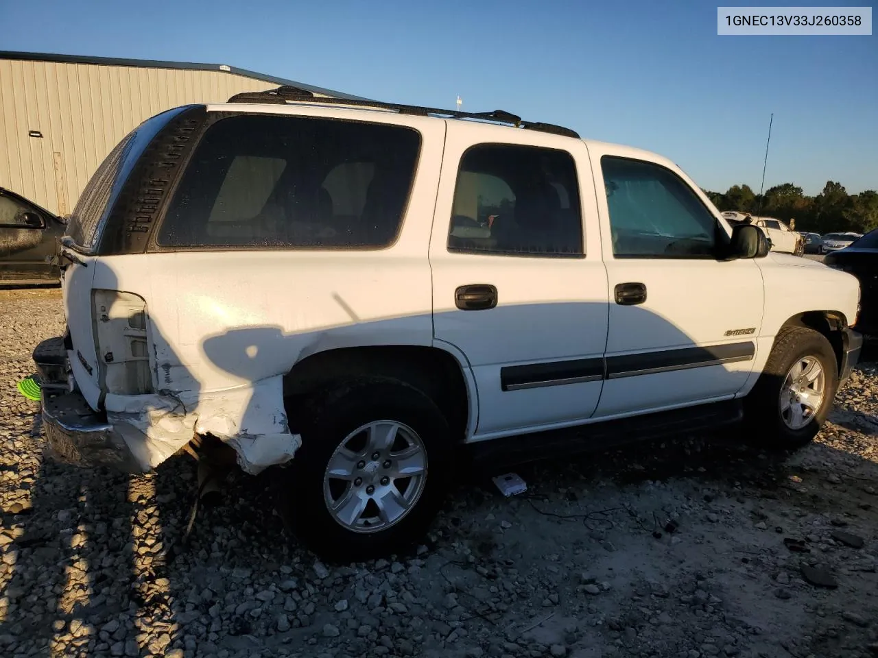 2003 Chevrolet Tahoe C1500 VIN: 1GNEC13V33J260358 Lot: 73924494