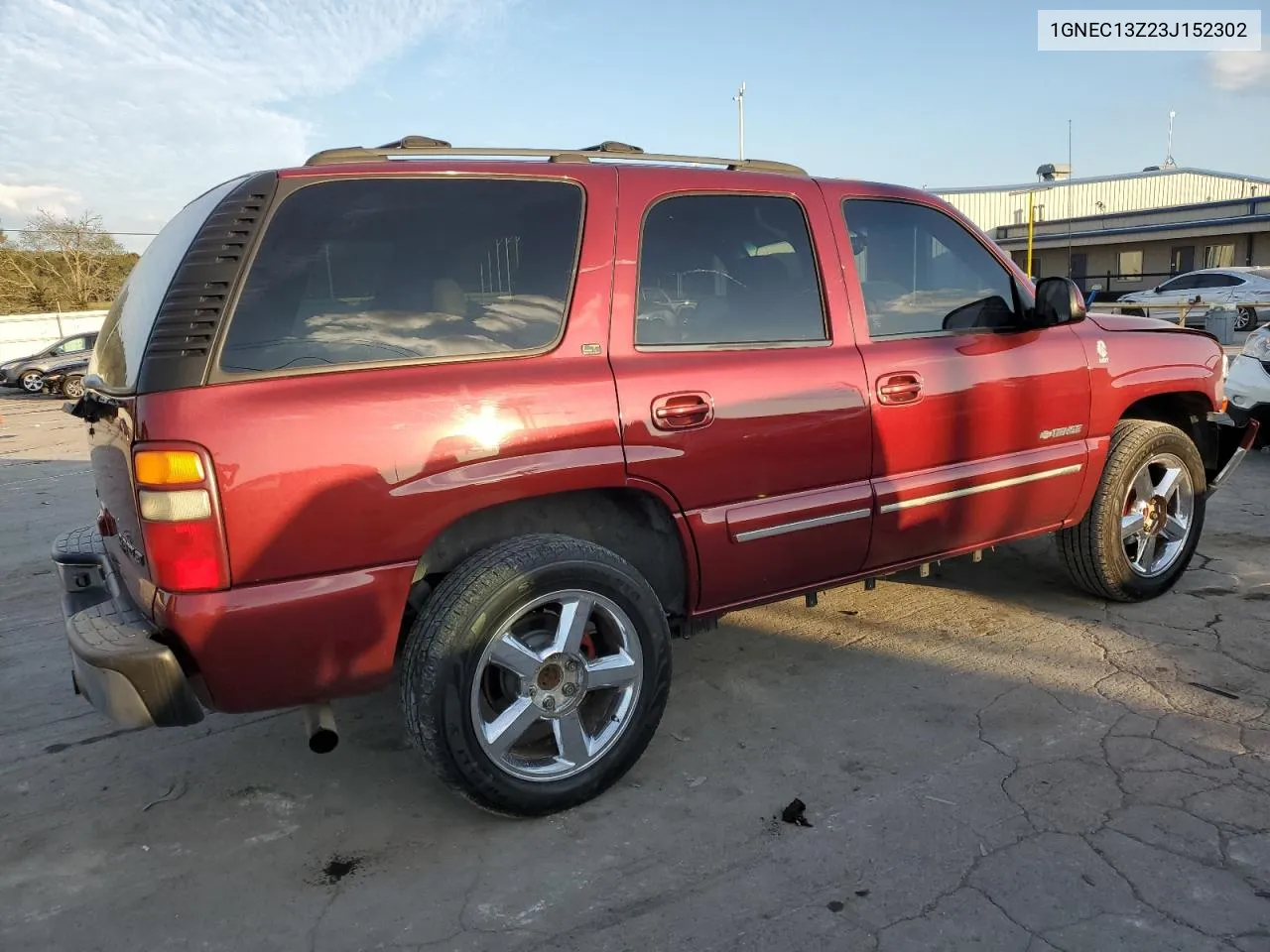 2003 Chevrolet Tahoe C1500 VIN: 1GNEC13Z23J152302 Lot: 74320104