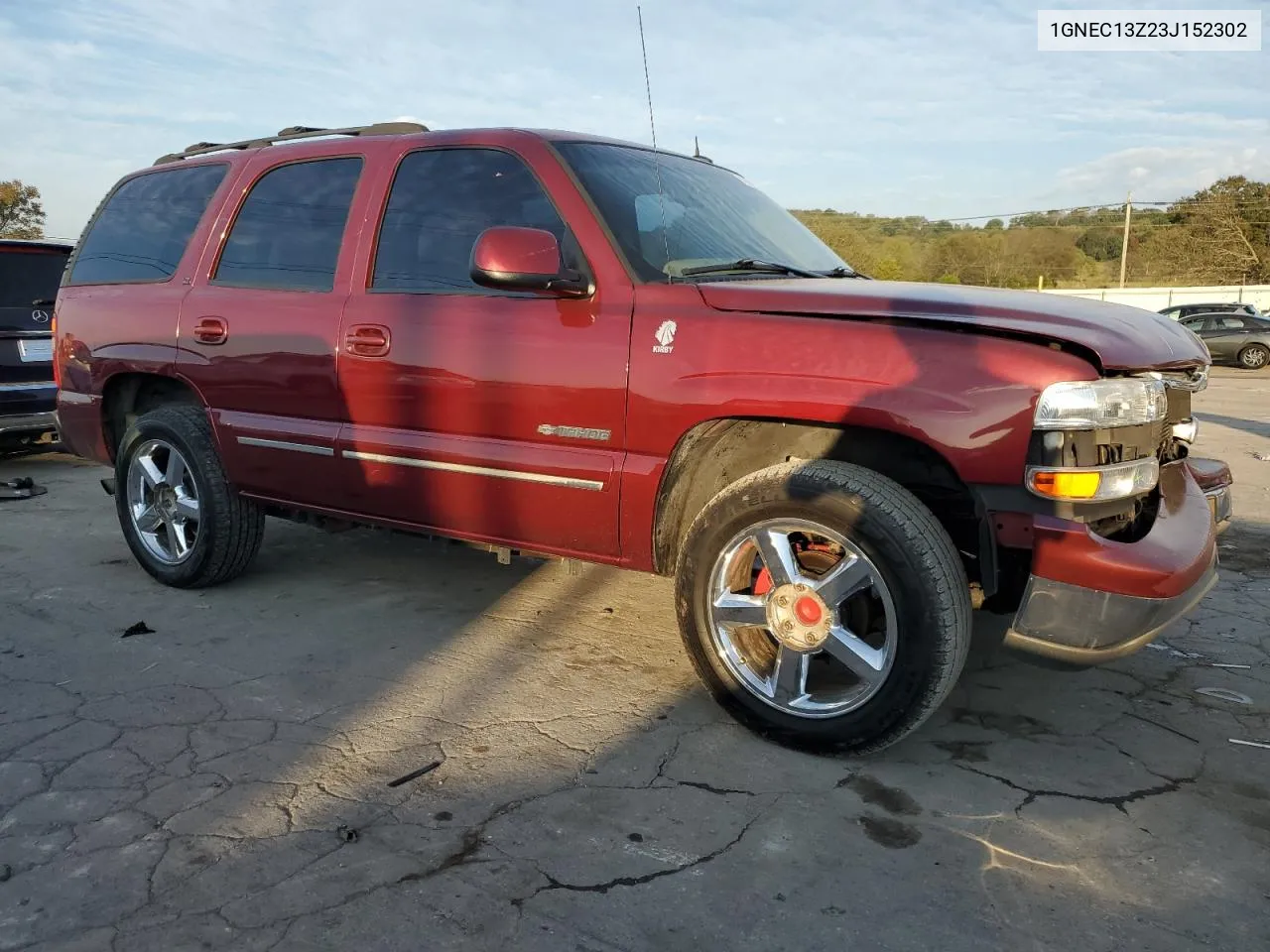 2003 Chevrolet Tahoe C1500 VIN: 1GNEC13Z23J152302 Lot: 74320104