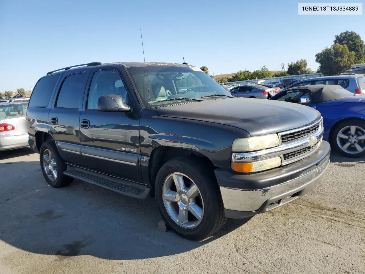 2003 Chevrolet Tahoe C1500 VIN: 1GNEC13T13J334889 Lot: 75020834