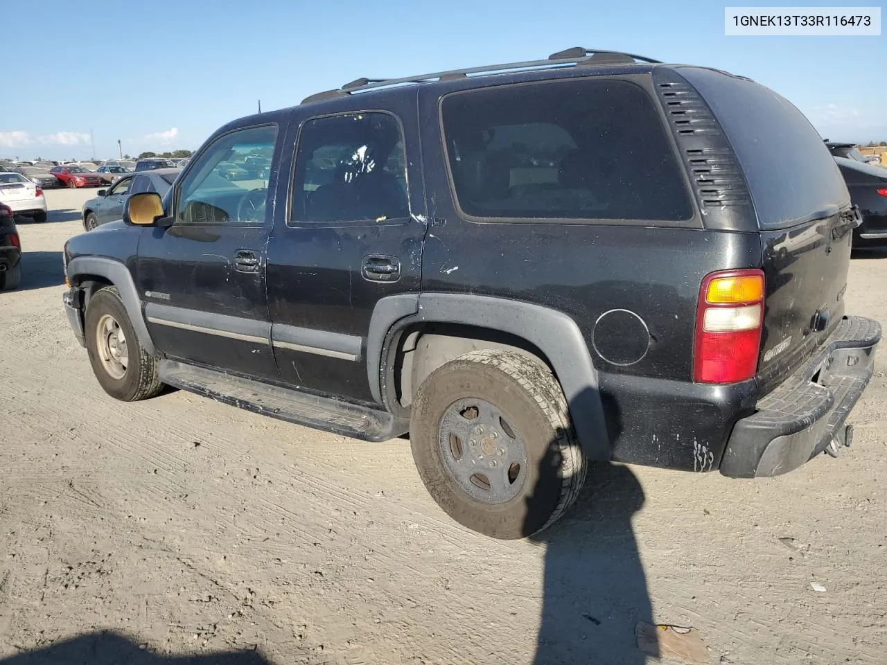 2003 Chevrolet Tahoe K1500 VIN: 1GNEK13T33R116473 Lot: 75066024