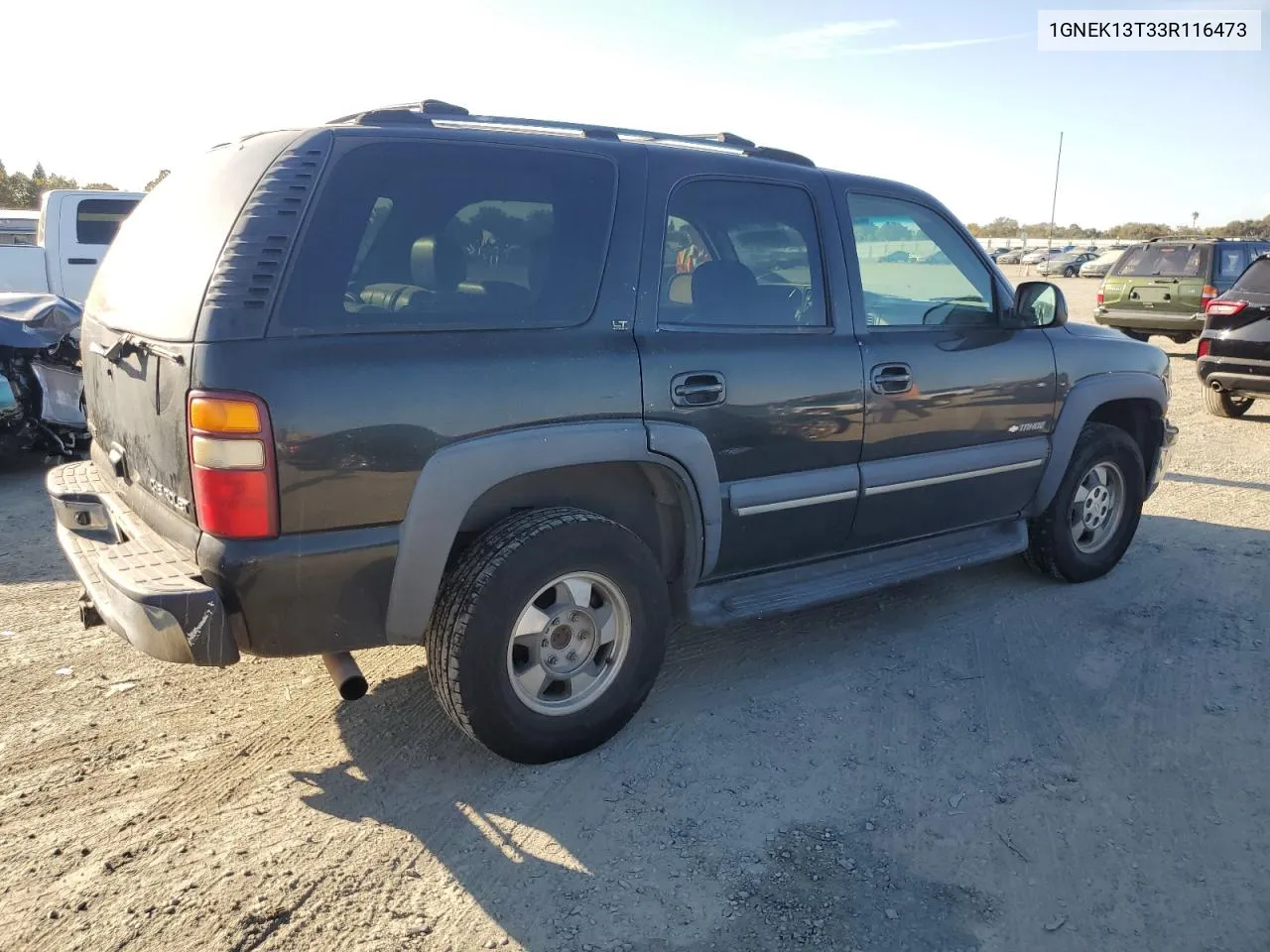 2003 Chevrolet Tahoe K1500 VIN: 1GNEK13T33R116473 Lot: 75066024