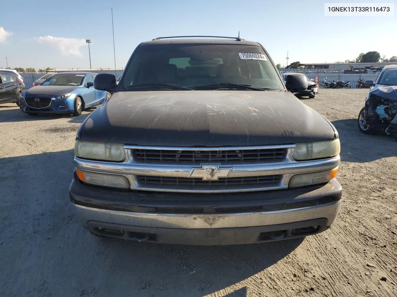 2003 Chevrolet Tahoe K1500 VIN: 1GNEK13T33R116473 Lot: 75066024