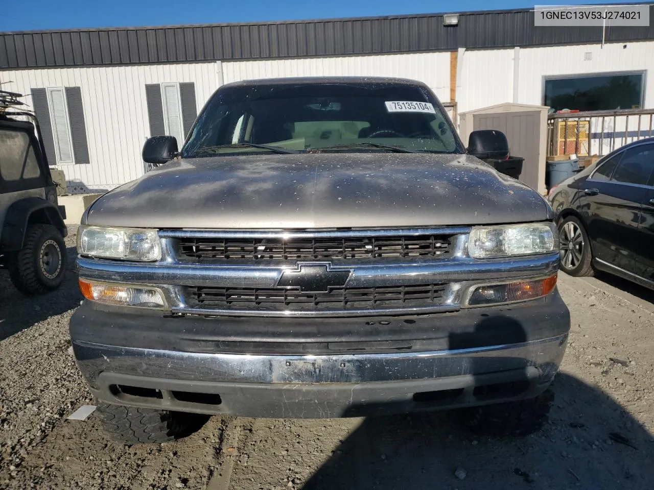 2003 Chevrolet Tahoe C1500 VIN: 1GNEC13V53J274021 Lot: 75135104