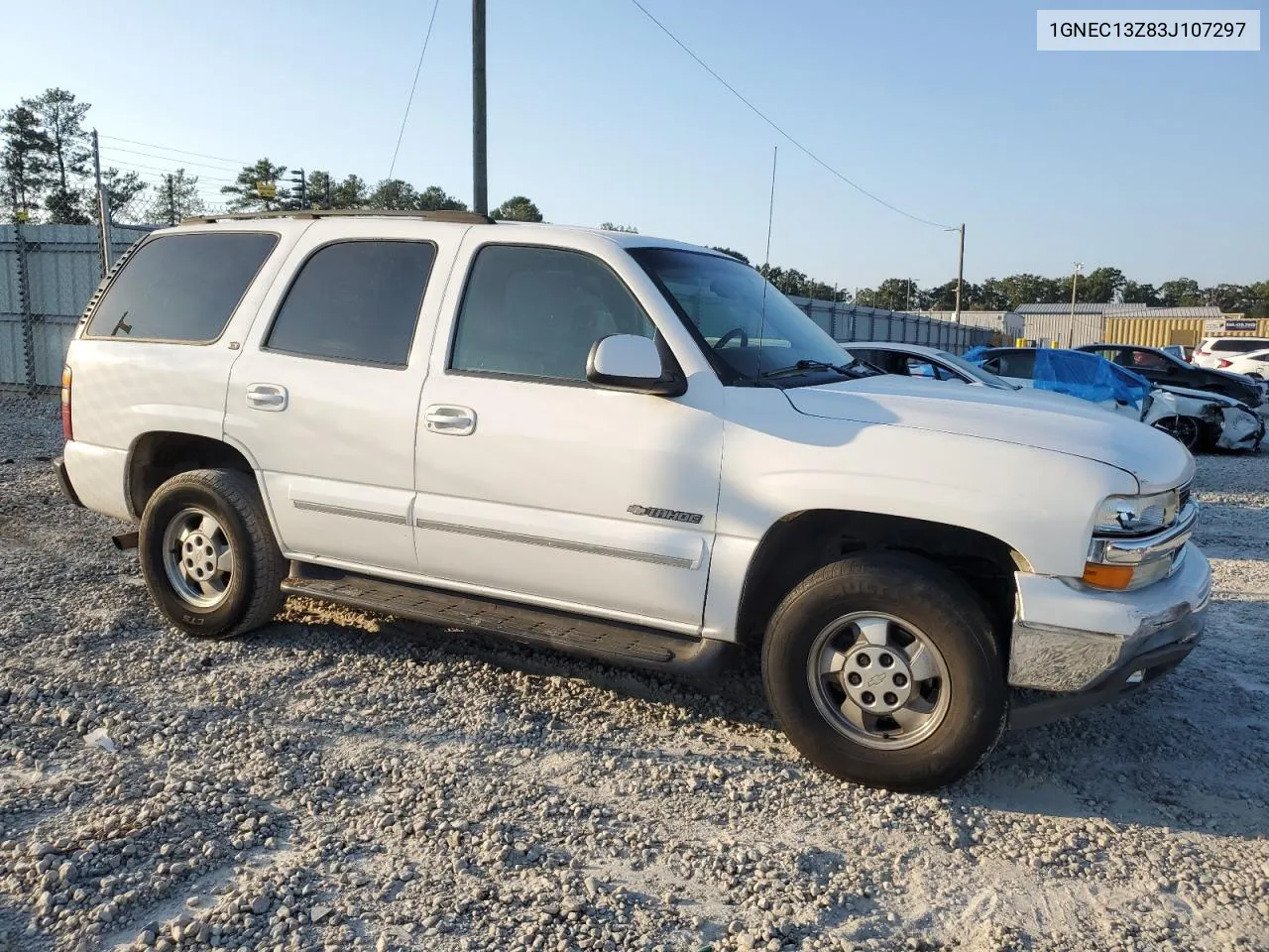 2003 Chevrolet Tahoe C1500 VIN: 1GNEC13Z83J107297 Lot: 75196164