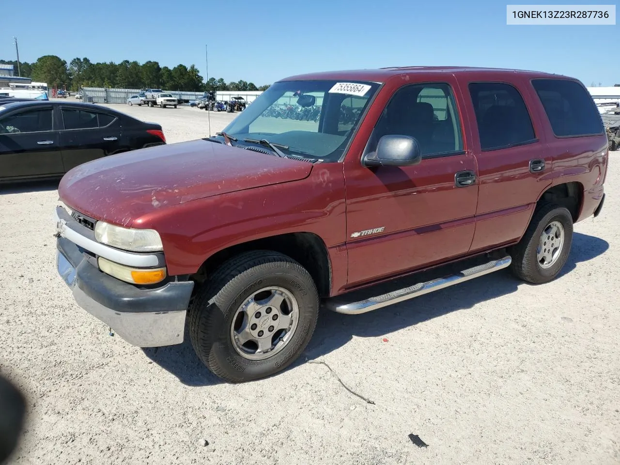 2003 Chevrolet Tahoe K1500 VIN: 1GNEK13Z23R287736 Lot: 75355864