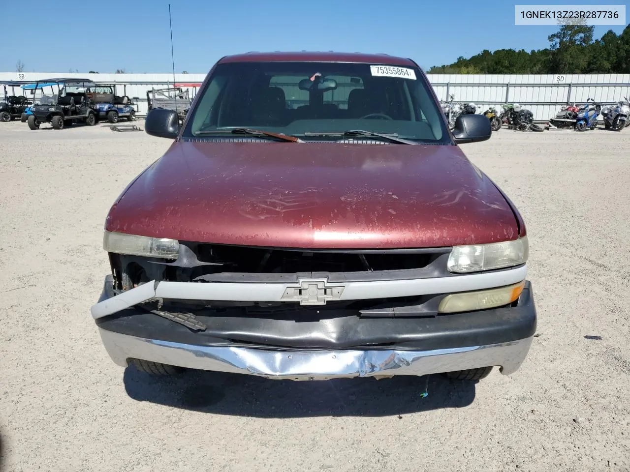 2003 Chevrolet Tahoe K1500 VIN: 1GNEK13Z23R287736 Lot: 75355864