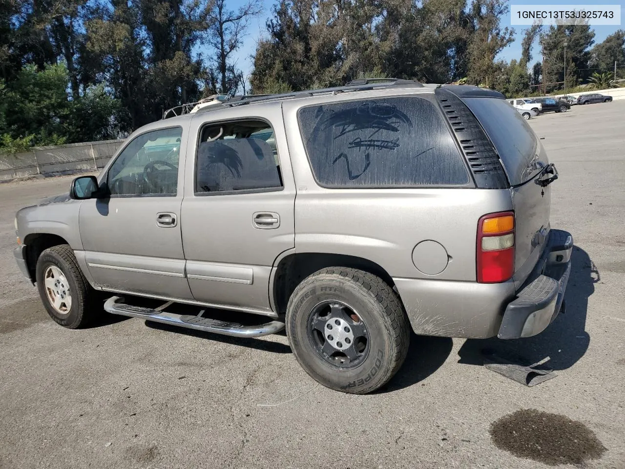 2003 Chevrolet Tahoe C1500 VIN: 1GNEC13T53J325743 Lot: 75915304