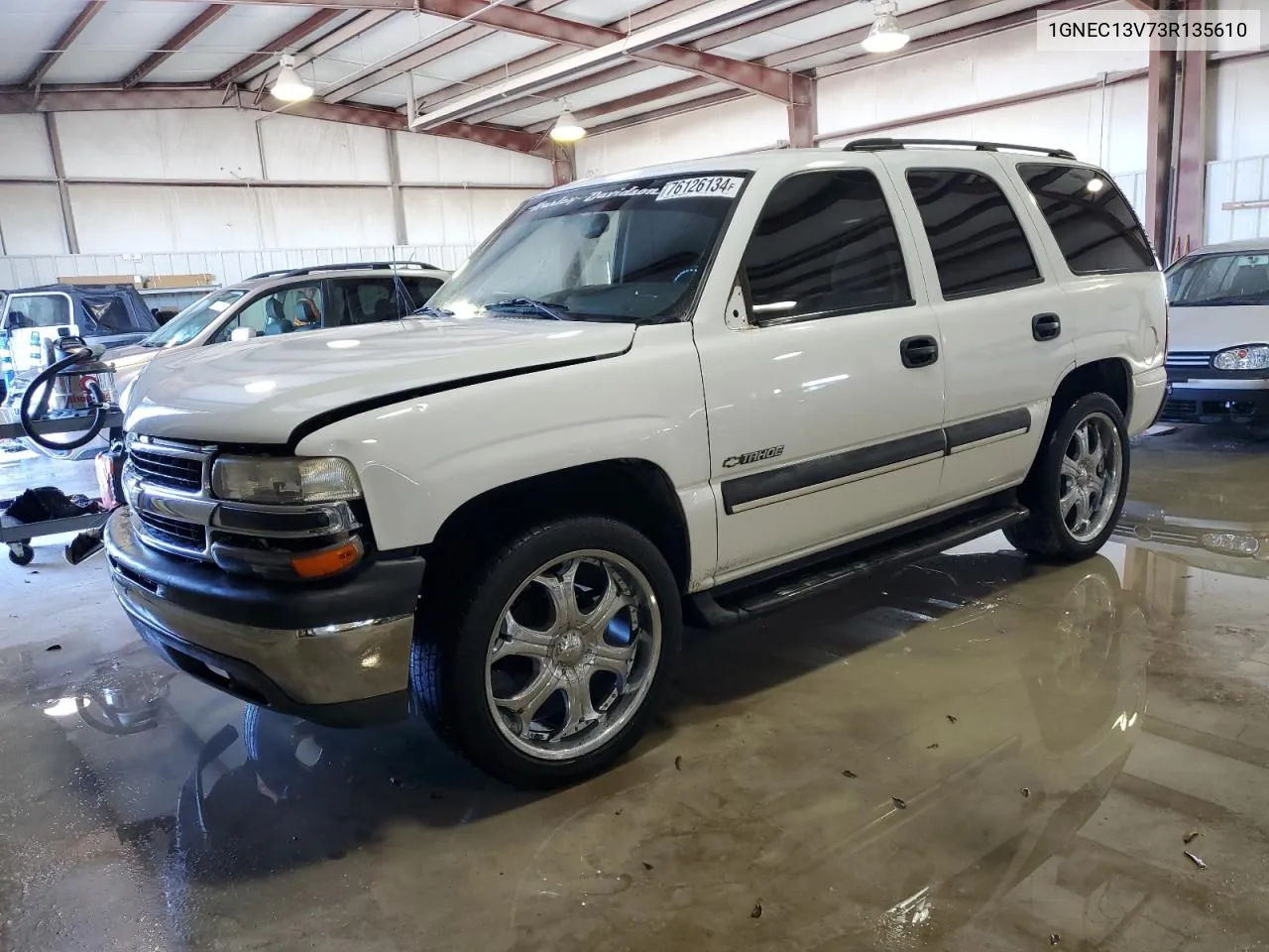 2003 Chevrolet Tahoe C1500 VIN: 1GNEC13V73R135610 Lot: 76126134