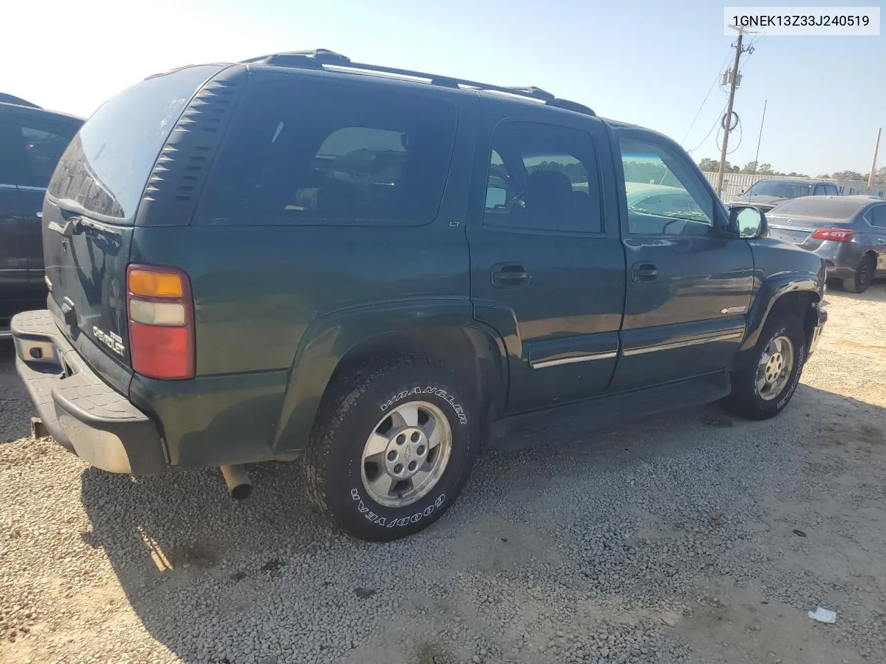 2003 Chevrolet Tahoe K1500 VIN: 1GNEK13Z33J240519 Lot: 76452364