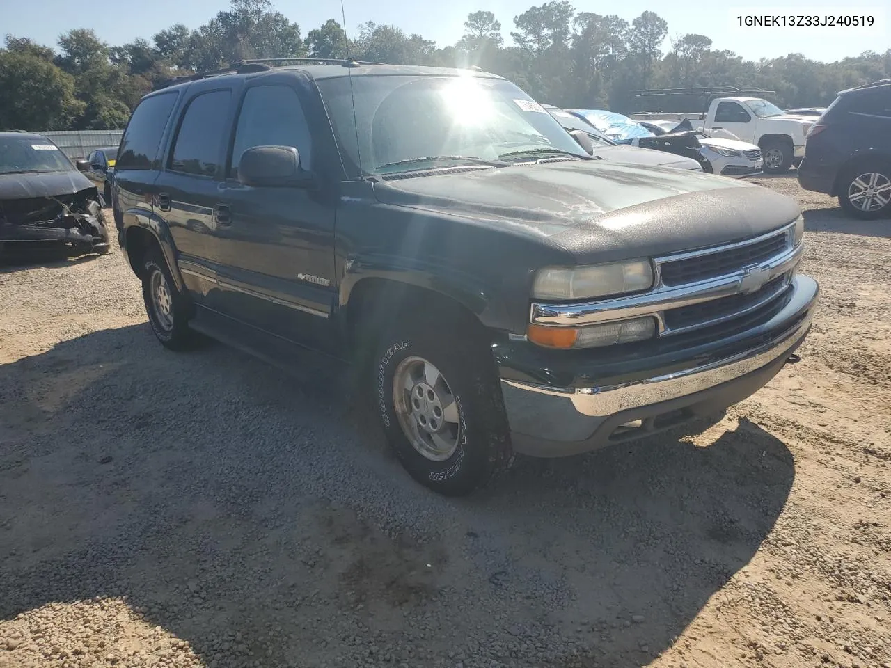 2003 Chevrolet Tahoe K1500 VIN: 1GNEK13Z33J240519 Lot: 76452364