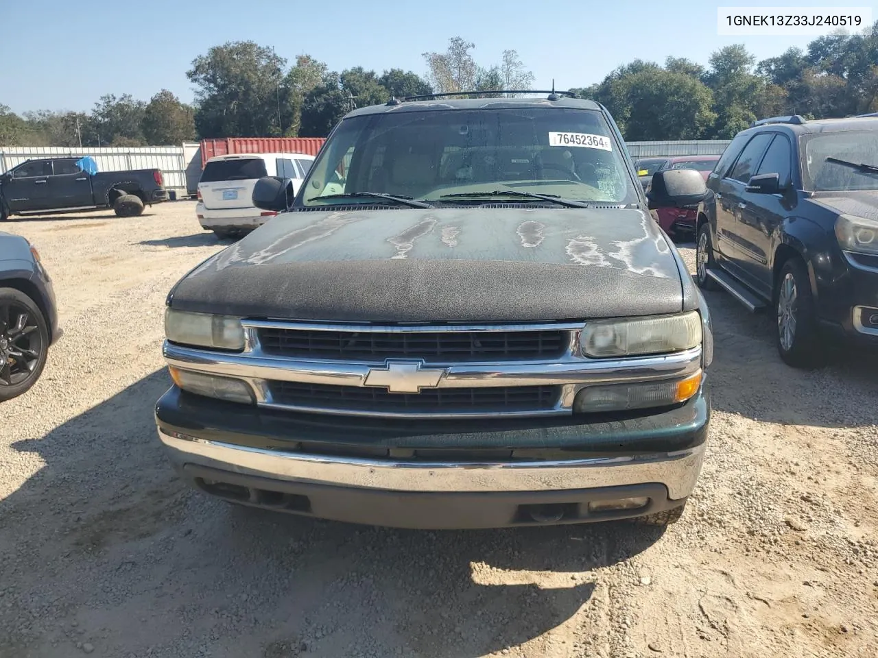 2003 Chevrolet Tahoe K1500 VIN: 1GNEK13Z33J240519 Lot: 76452364