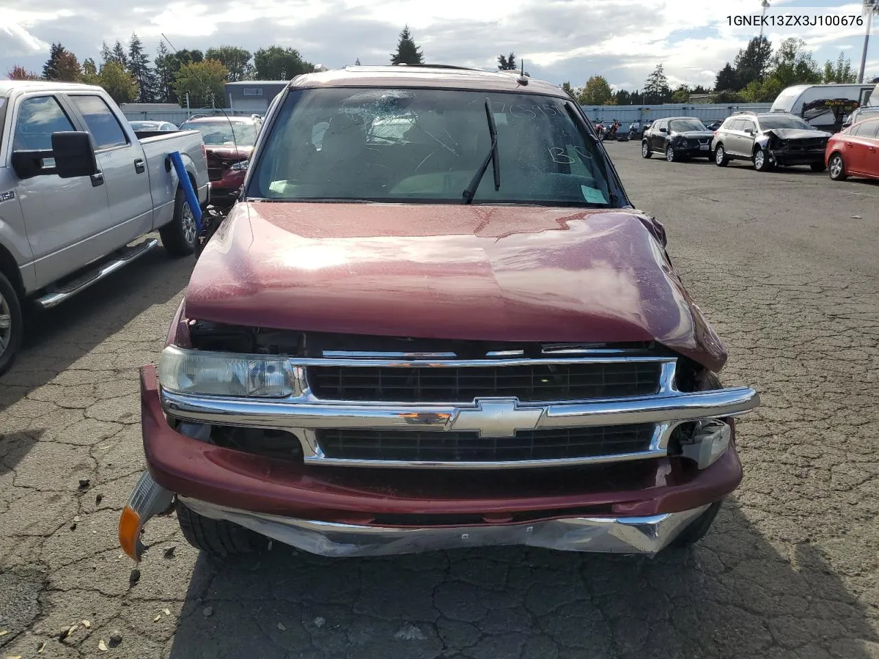 2003 Chevrolet Tahoe K1500 VIN: 1GNEK13ZX3J100676 Lot: 76595914