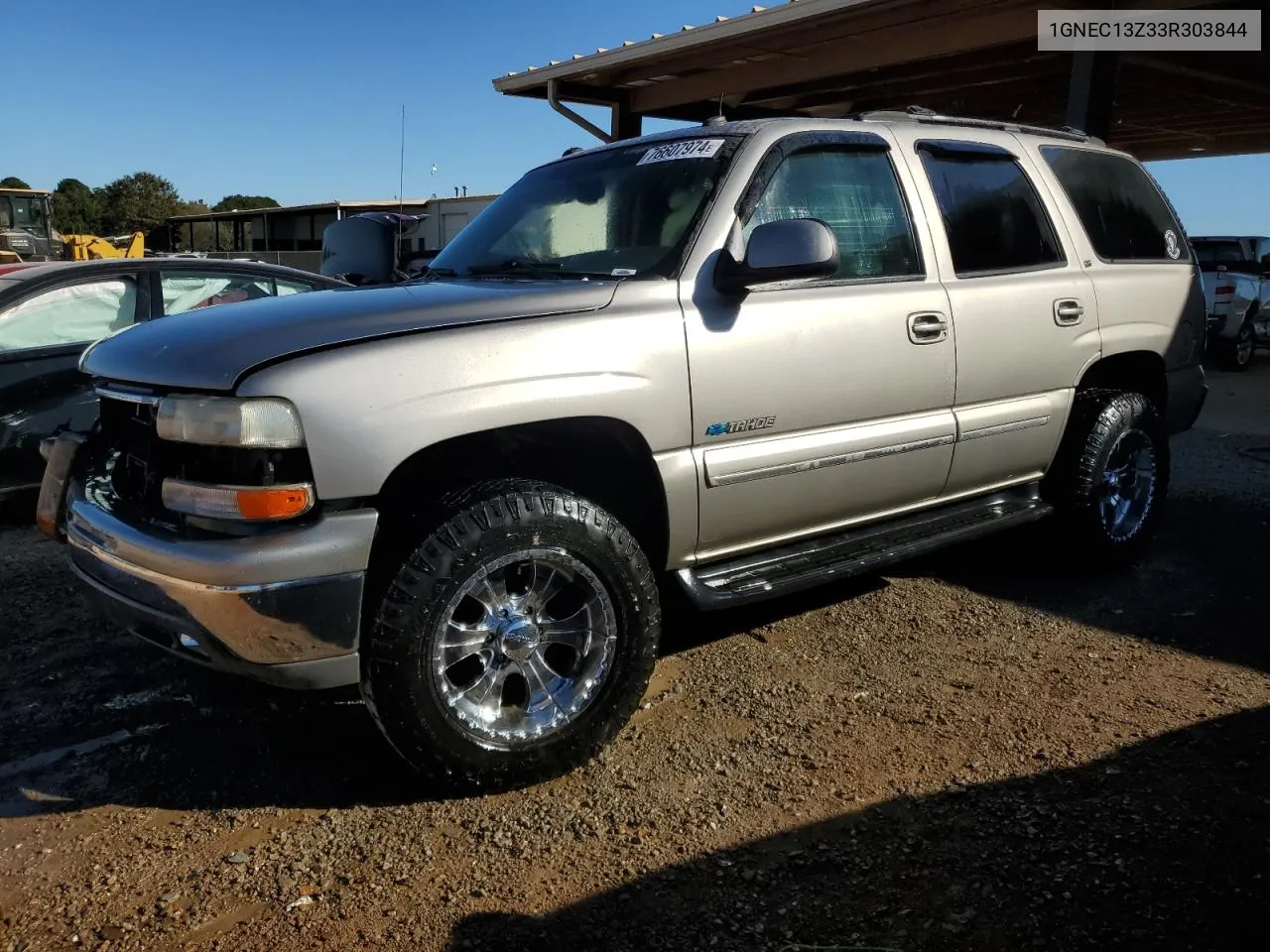 2003 Chevrolet Tahoe C1500 VIN: 1GNEC13Z33R303844 Lot: 76607974