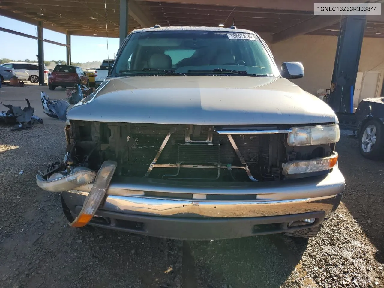 2003 Chevrolet Tahoe C1500 VIN: 1GNEC13Z33R303844 Lot: 76607974