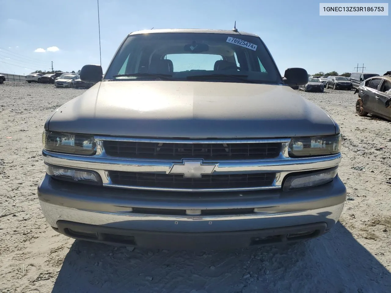 2003 Chevrolet Tahoe C1500 VIN: 1GNEC13Z53R186753 Lot: 76925474