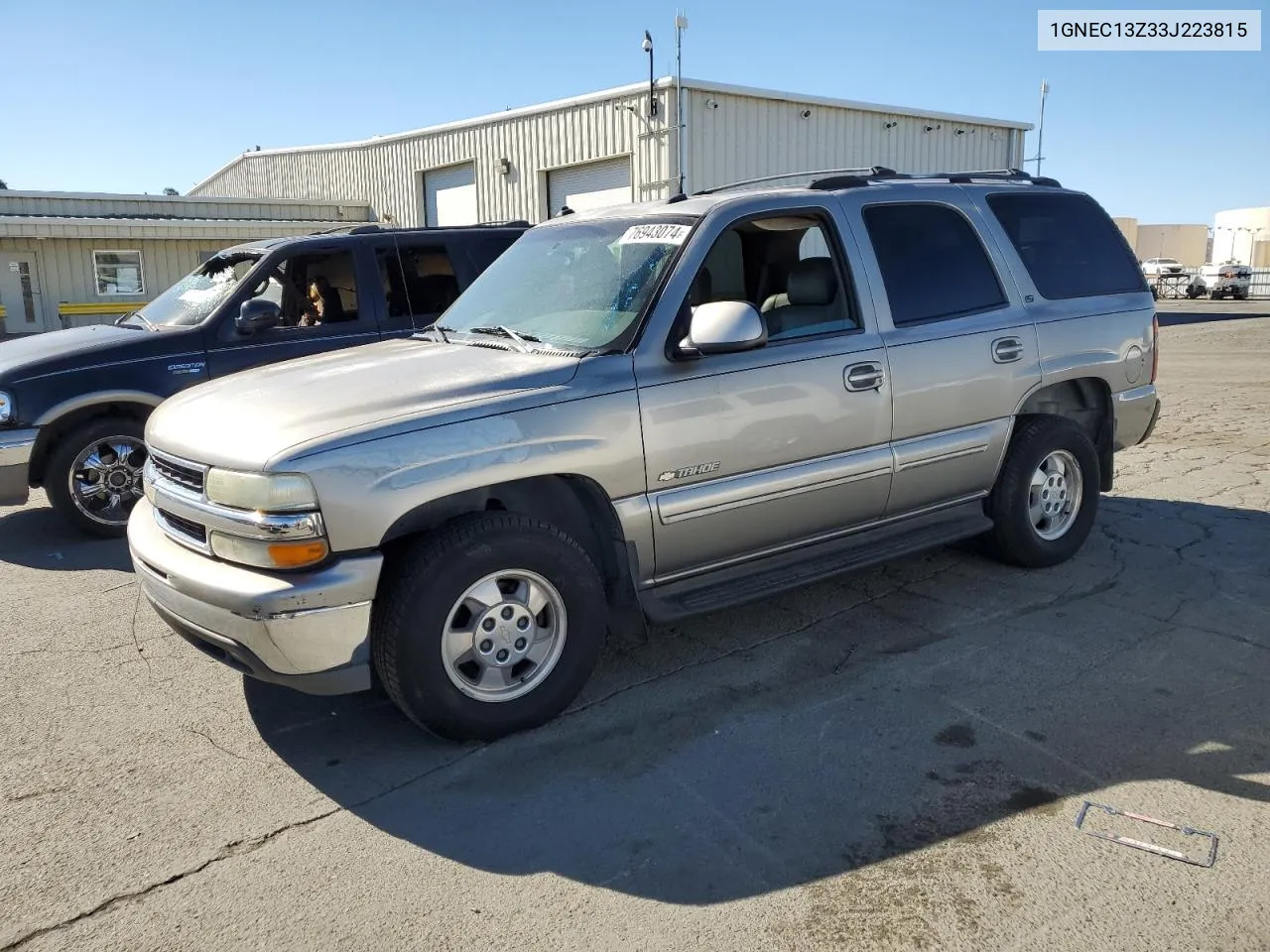 2003 Chevrolet Tahoe C1500 VIN: 1GNEC13Z33J223815 Lot: 76943074