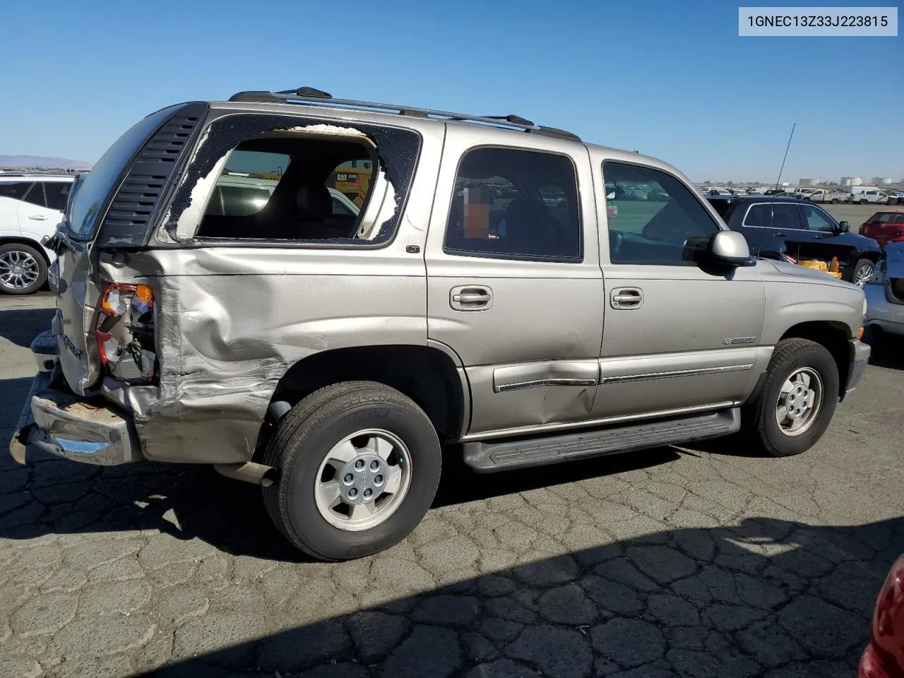 2003 Chevrolet Tahoe C1500 VIN: 1GNEC13Z33J223815 Lot: 76943074