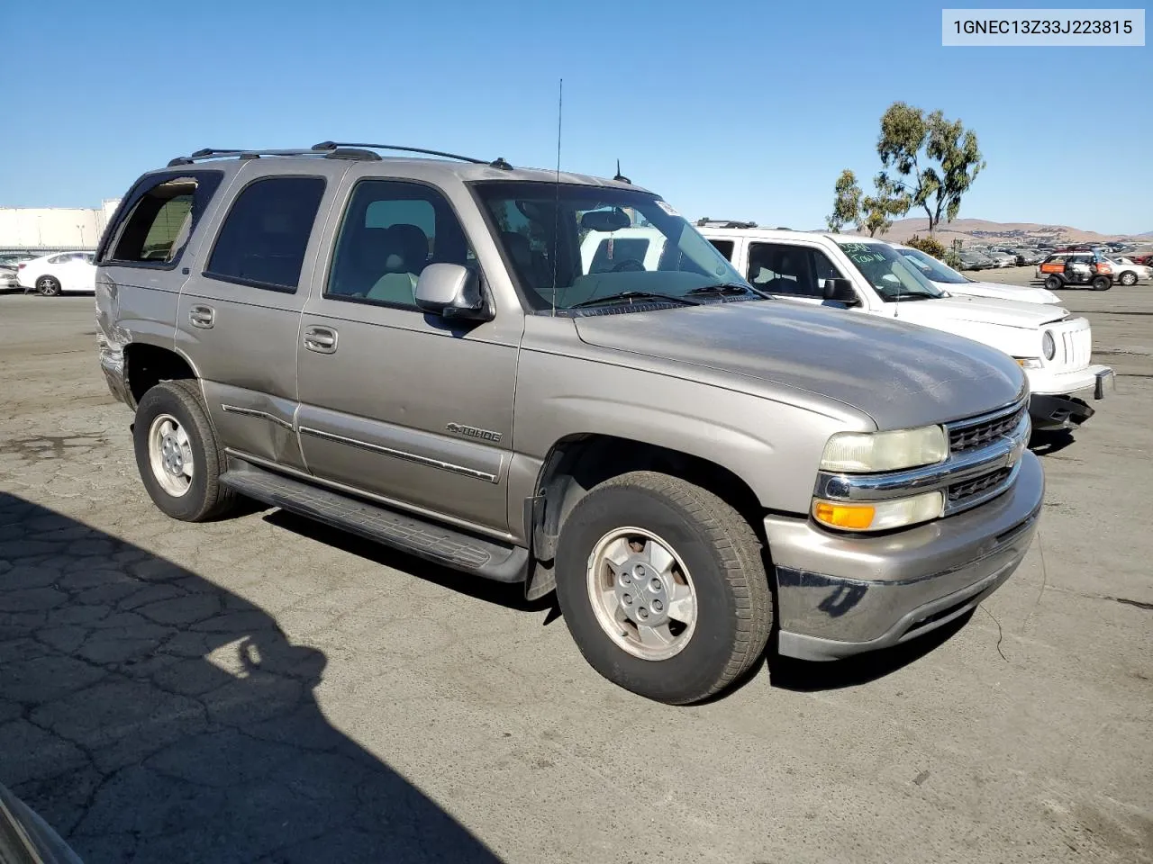 2003 Chevrolet Tahoe C1500 VIN: 1GNEC13Z33J223815 Lot: 76943074