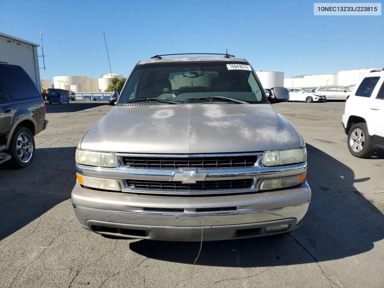 2003 Chevrolet Tahoe C1500 VIN: 1GNEC13Z33J223815 Lot: 76943074