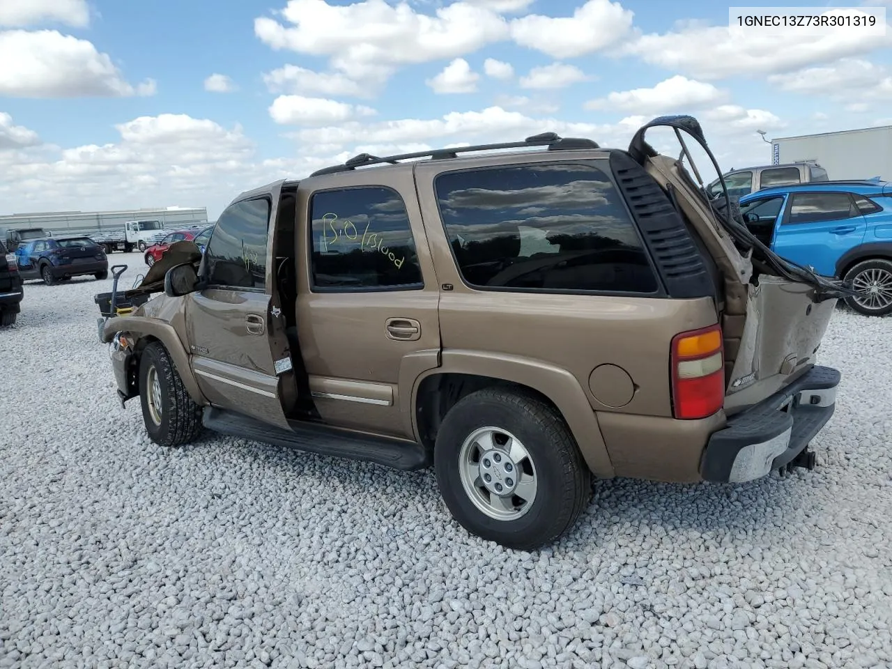 2003 Chevrolet Tahoe C1500 VIN: 1GNEC13Z73R301319 Lot: 77022904