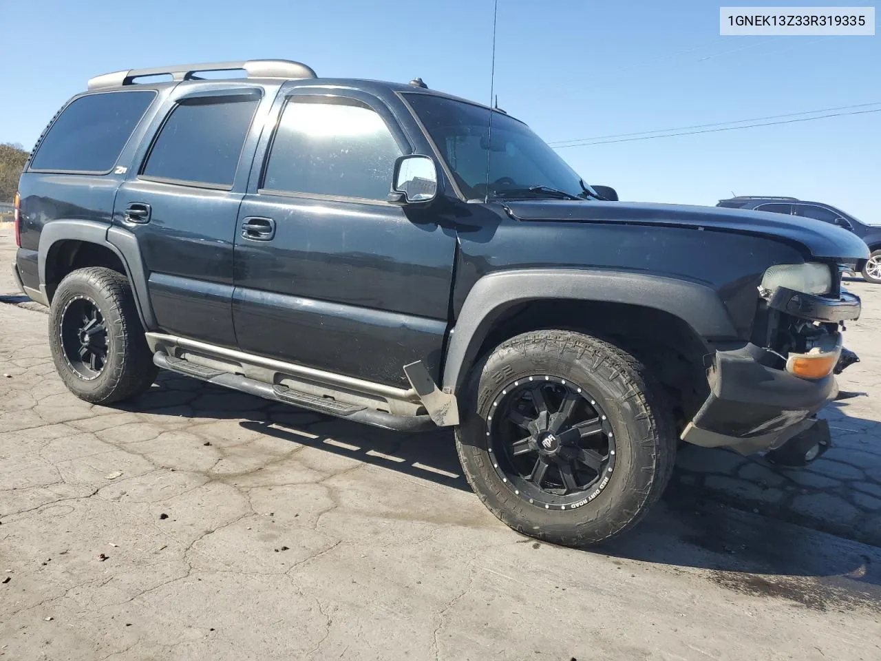 2003 Chevrolet Tahoe K1500 VIN: 1GNEK13Z33R319335 Lot: 77090894