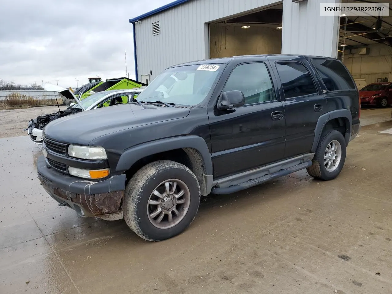 2003 Chevrolet Tahoe K1500 VIN: 1GNEK13Z93R223094 Lot: 78746254