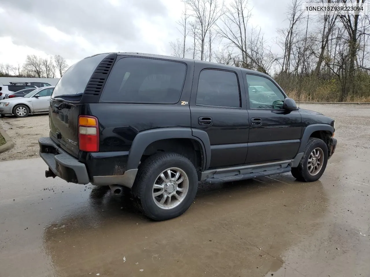 2003 Chevrolet Tahoe K1500 VIN: 1GNEK13Z93R223094 Lot: 78746254