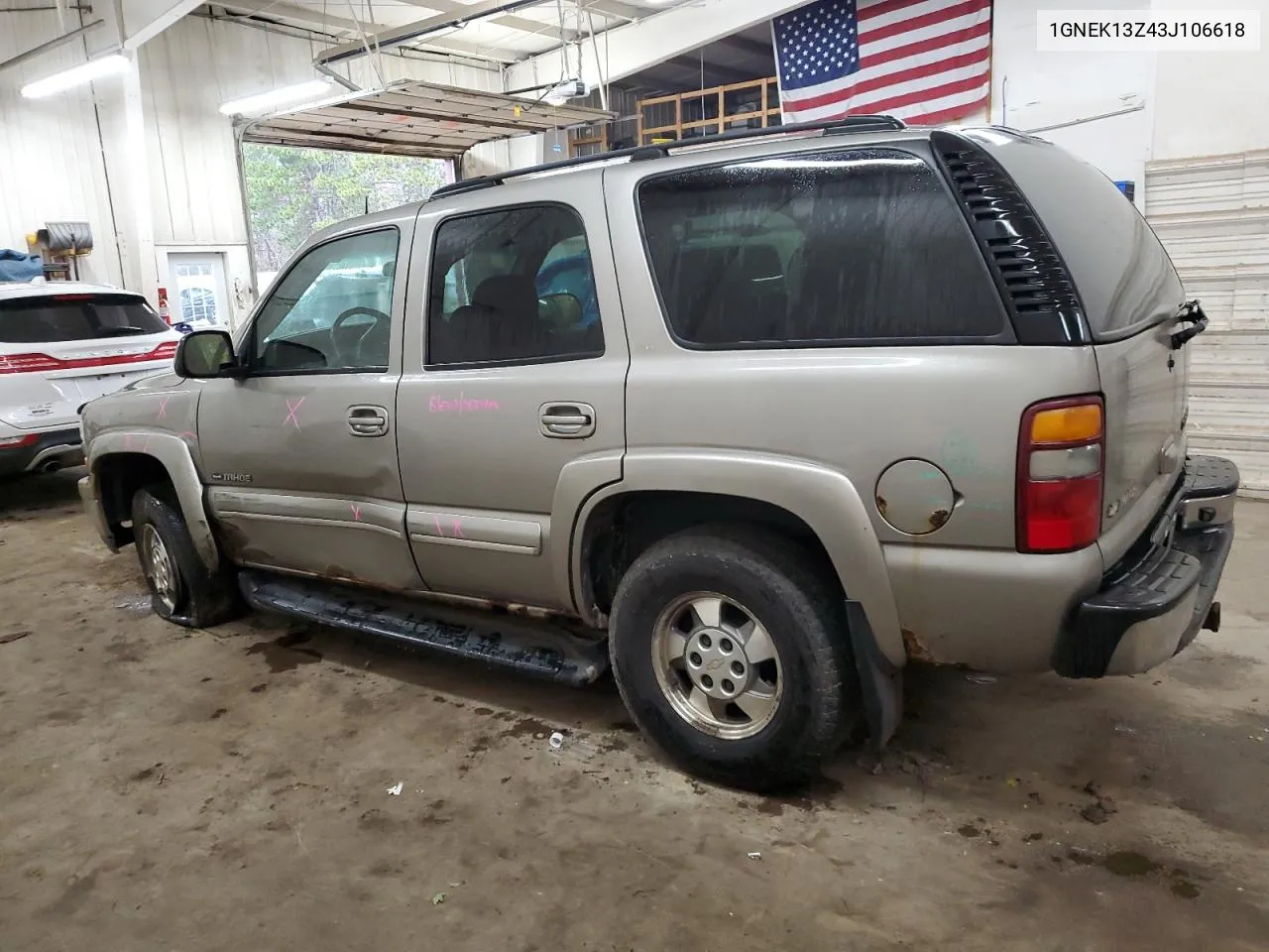 2003 Chevrolet Tahoe K1500 VIN: 1GNEK13Z43J106618 Lot: 79106364