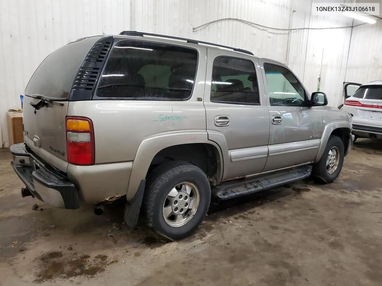 2003 Chevrolet Tahoe K1500 VIN: 1GNEK13Z43J106618 Lot: 79106364