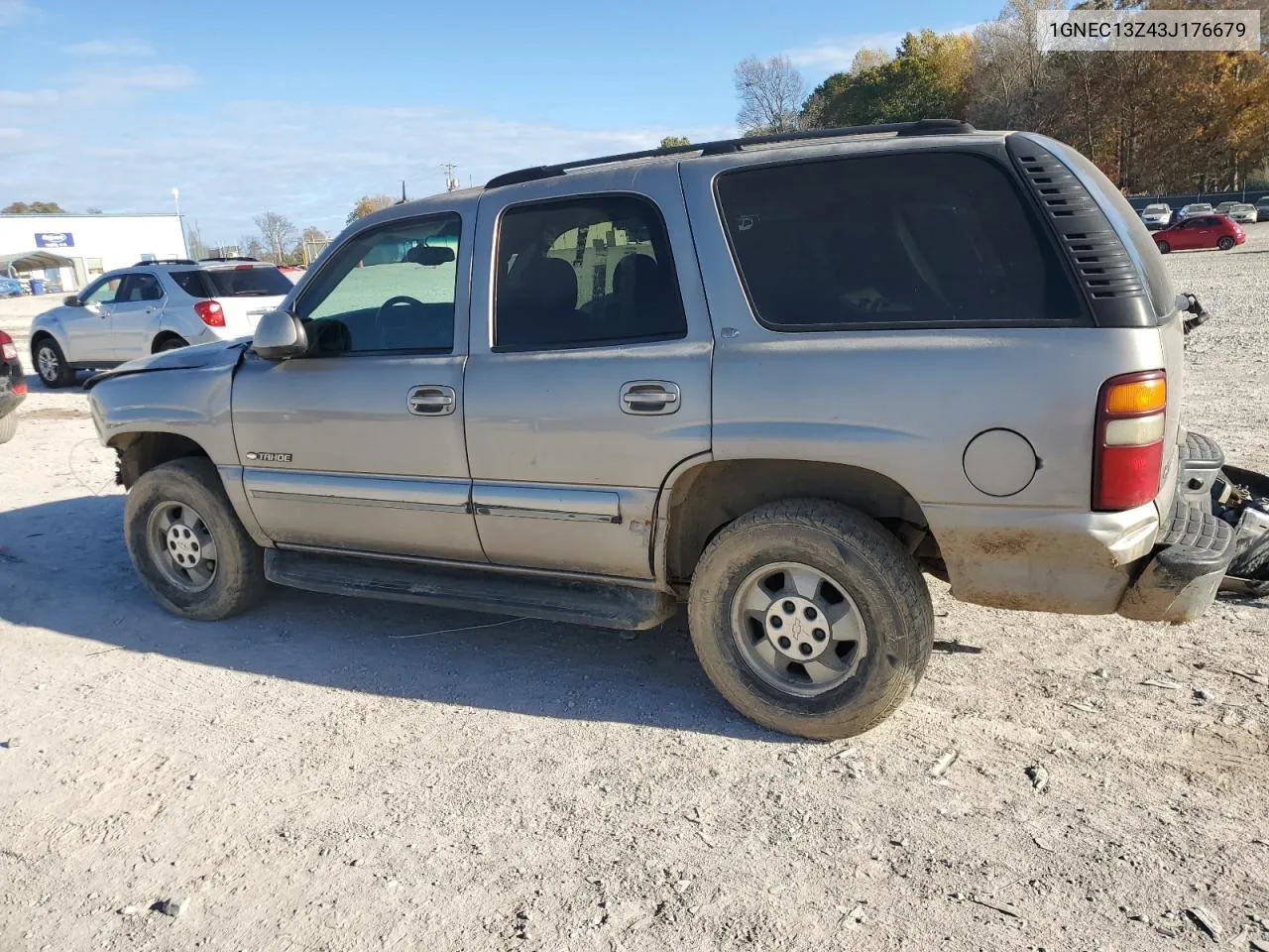 2003 Chevrolet Tahoe C1500 VIN: 1GNEC13Z43J176679 Lot: 79172534