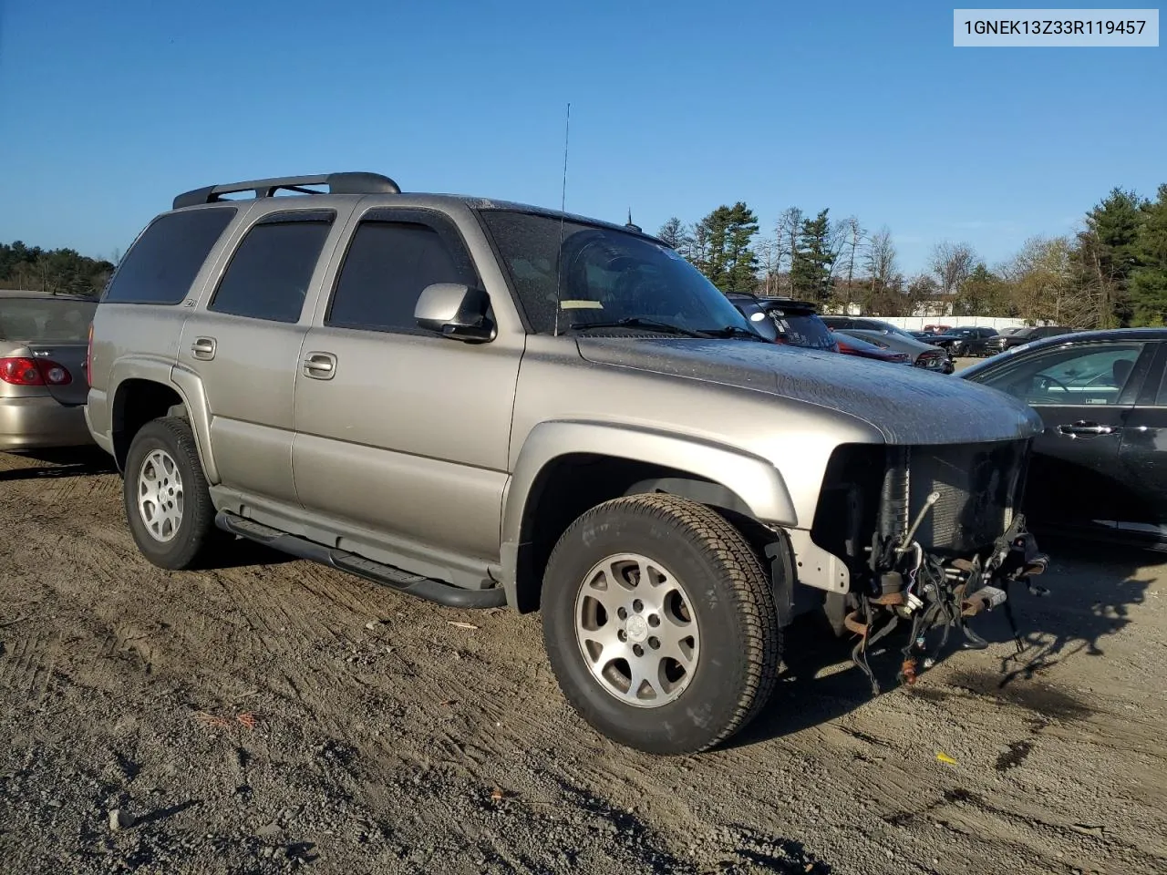 2003 Chevrolet Tahoe K1500 VIN: 1GNEK13Z33R119457 Lot: 79186814