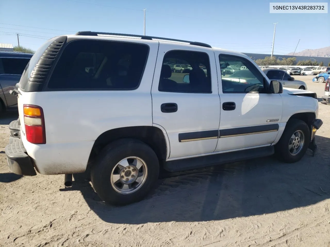 2003 Chevrolet Tahoe C1500 VIN: 1GNEC13V43R283732 Lot: 79577084